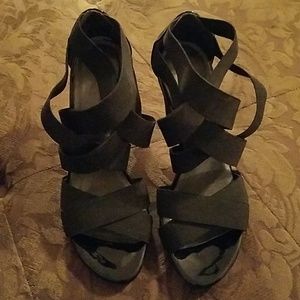 Stuart Weitzman strappy bondage heels